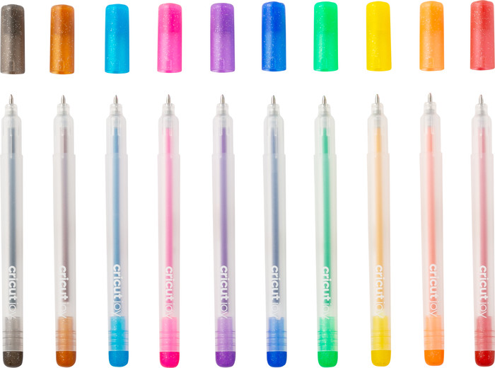 Cricut Joy Stylo Gel Pailleté Lot de 10 avant