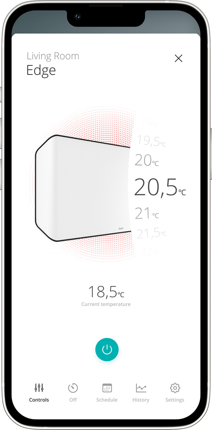 Duux Edge Smart Convector 2000W Wit detail