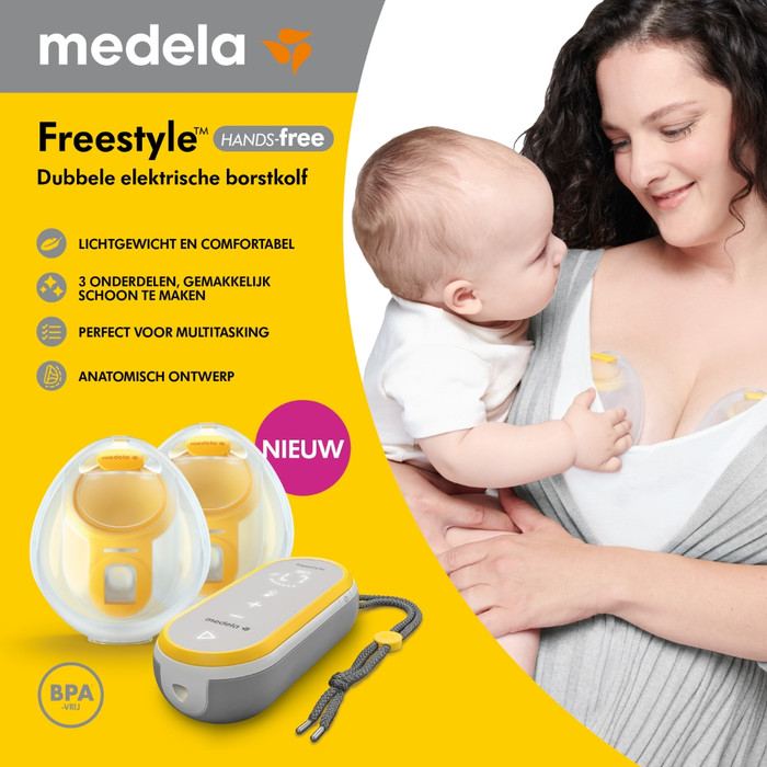 Medela Freestyle Hands-Free product in gebruik