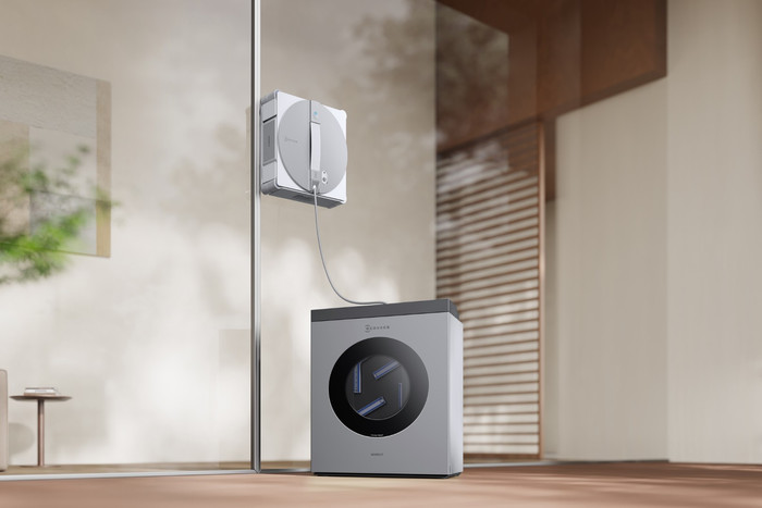 Ecovacs WINBOT W3 OMNI product in gebruik