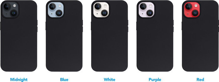 BlueBuilt Soft Case Apple iPhone 14 Back Cover Zwart null