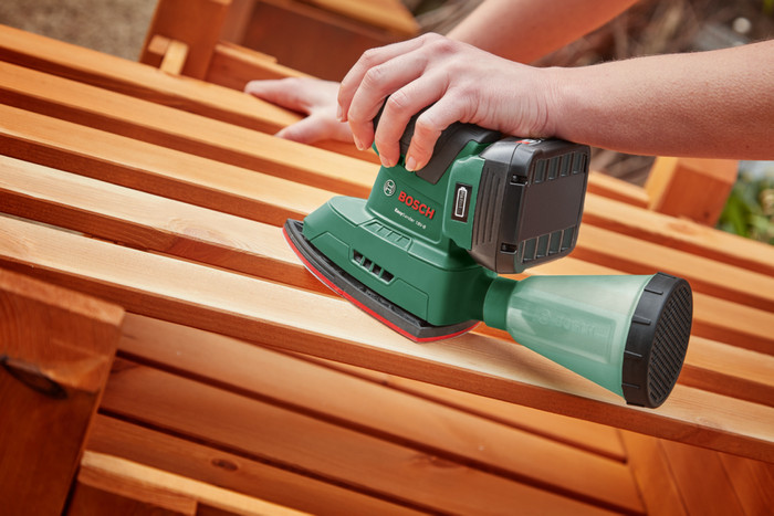 Bosch EasySander 18V-8 + Bosch Batterie 18 V 2,5 Ah Kit de Démarrage produit à l'usage