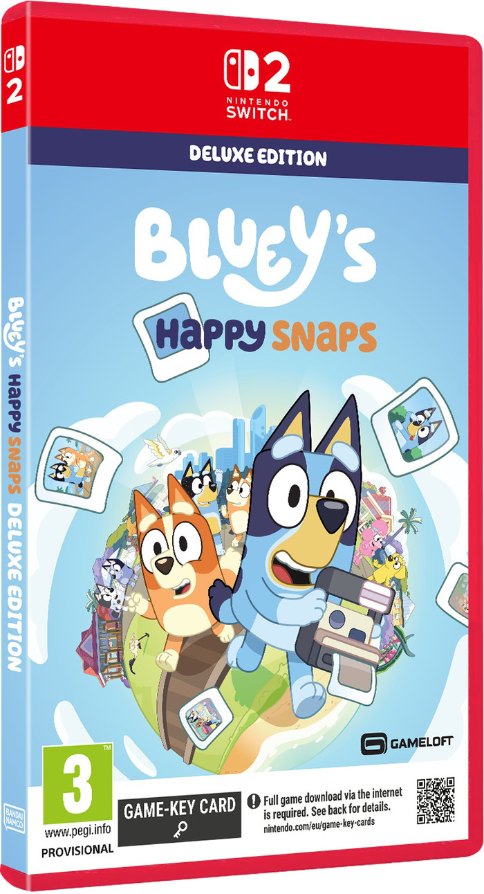 Bluey's Happy Snaps Day One Deluxe Edition Nintendo Switch 2 verpakking