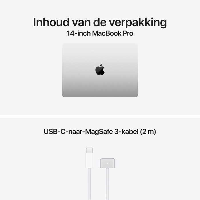 Apple MacBook Pro 14 inch M6 16GB / 1TB Zilver QWERTY visual leverancier