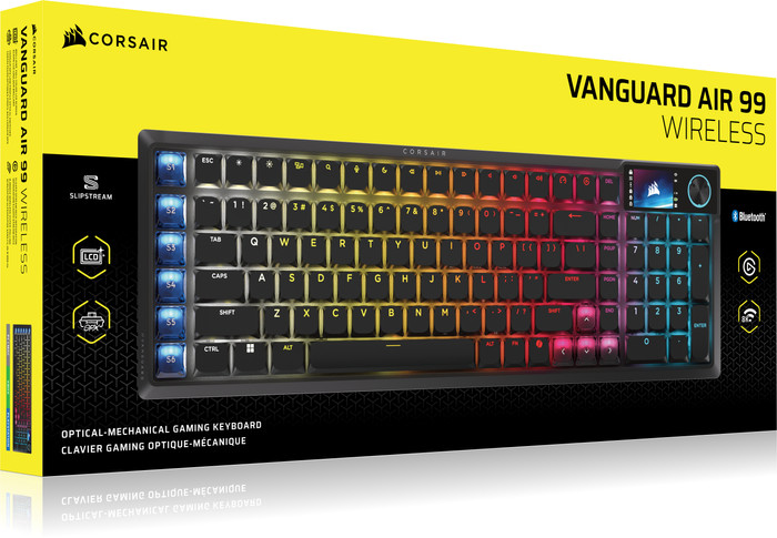 Corsair Vanguard AIR 99 Wireless Gaming Toetsenbord Zwart Azerty verpakking
