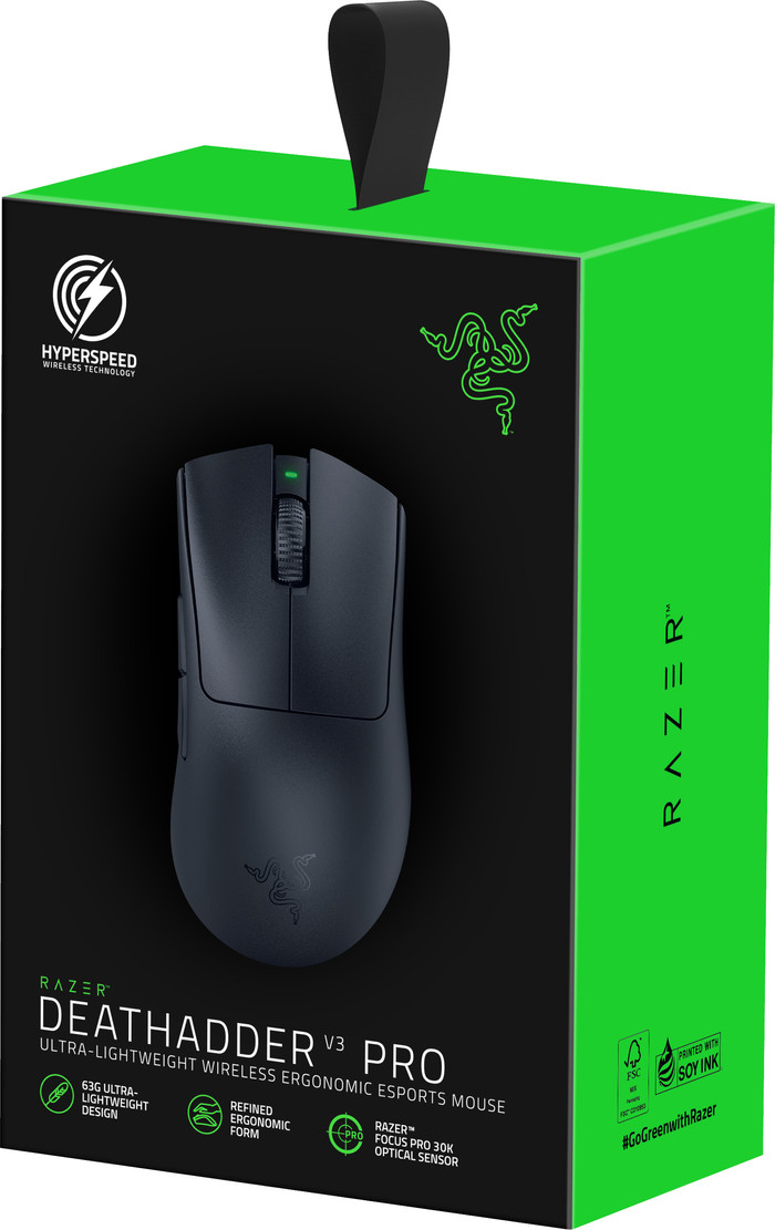 Razer DeathAdder V3 Pro Souris Gamer Noir emballage