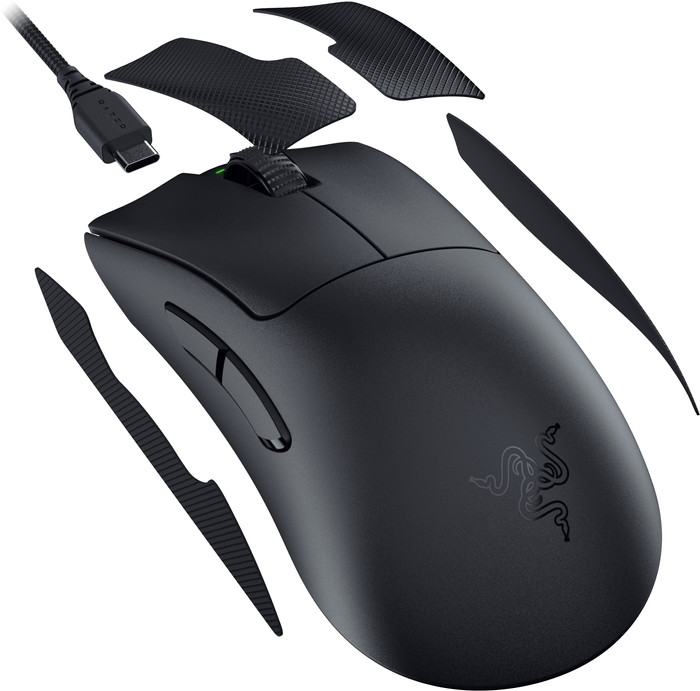 Razer DeathAdder V3 Pro Souris Gamer Noir côté gauche