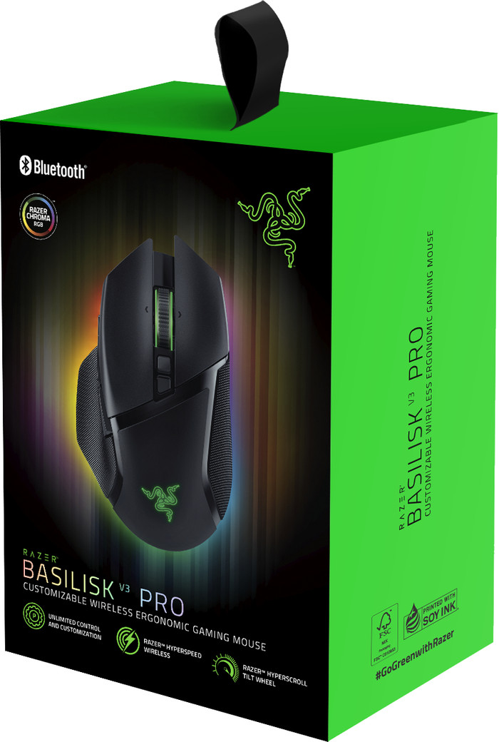 Razer Basilisk V3 Pro Wireless Gaming Mouse Black null