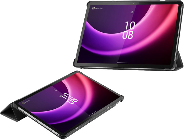 Just In Case Smart Tri-Fold Lenovo P11 (2e Génération) Book Case Noir produit à l'usage