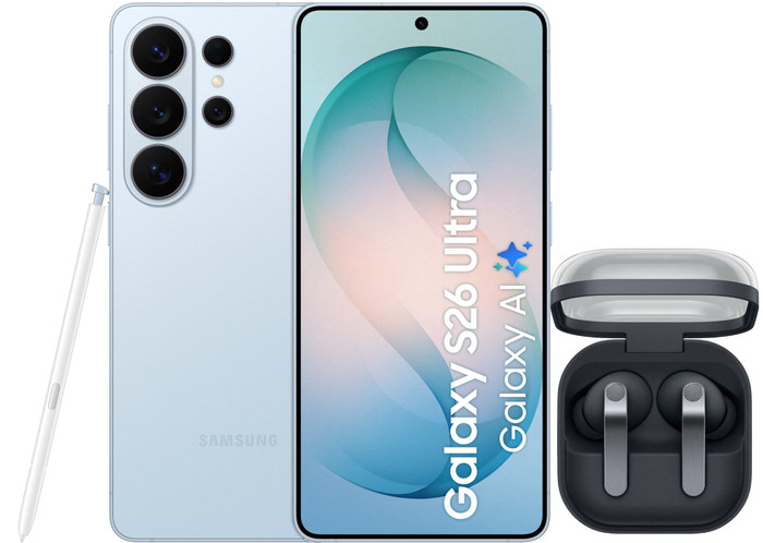 Samsung Galaxy S26 Ultra 256GB Lichtblauw 5G + Samsung Galaxy Buds4 Pro Zwart Main Image