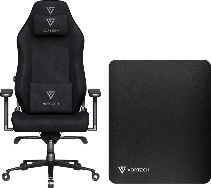 Vortech Prestige Plus Gamestoel Zwart + Vortech Vloermat Zwa Main Image