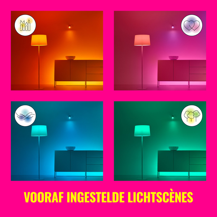 WiZ Linear lichtbalk - Gekleurd en Wit licht product in gebruik