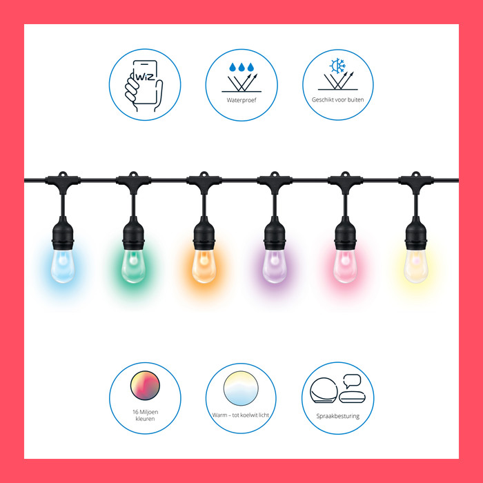 WiZ Light Strip for Outside - Colored and White Light null