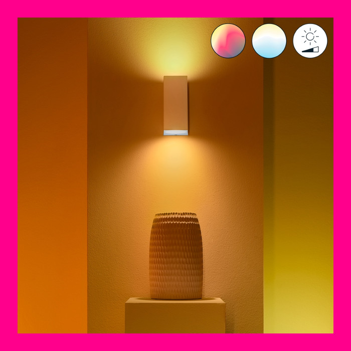 WiZ Up & Down Applique Murale Blanc - Éclairage Coloré et Blanc - GU10 produit à l'usage