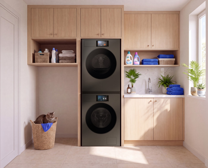 Samsung WF90H11C4ST2 QuickDrive AI Home product in gebruik
