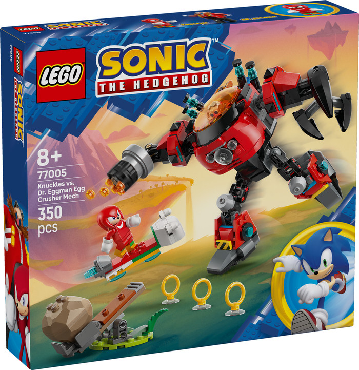 LEGO Sonic the Hedgehog Knuckles vs. Dr. Eggman Egg Crusher mecha 77005 verpakking