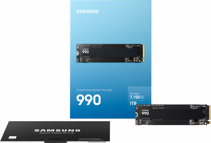 Samsung 990 PCIe 4.0 NVMe M.2 SSD 1TB verpakking