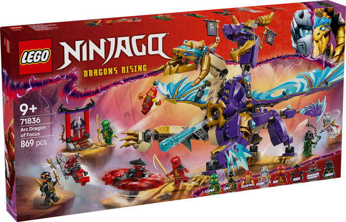LEGO NINJAGO Arc Dragon of Focus 71836 packaging