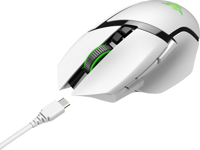 Razer Basilisk V3 Pro Wireless Gaming Mouse - White front