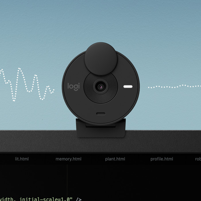 Logitech Brio 300 Full HD Webcam Noir produit à l'usage