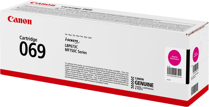 Canon 069 Ink Toner Cartridge Magenta Main Image
