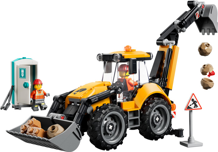 LEGO City - Le Tractopelle Jaune 60480 Main Image