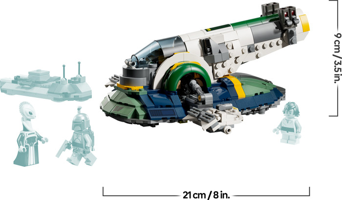 LEGO Star Wars Jango Fetts ruimteschip 75433 detail