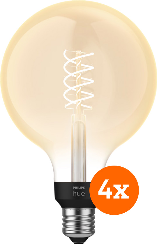 Philips Hue Filamentlamp White Globe XL E27 - 2023 - 4-pack Main Image