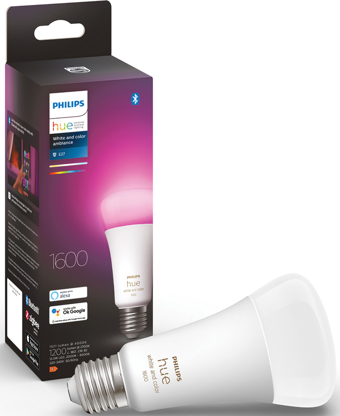Philips Hue White and Color E27 1600lm Separate Light null