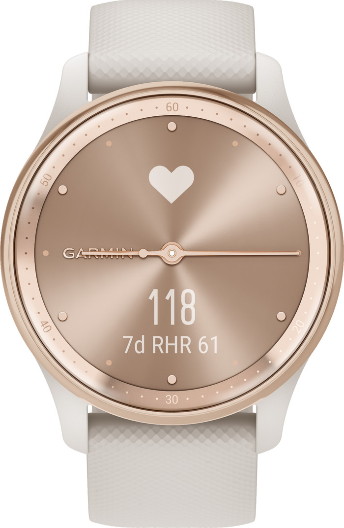 Garmin Vivomove Trend Or Rose/Blanc avant