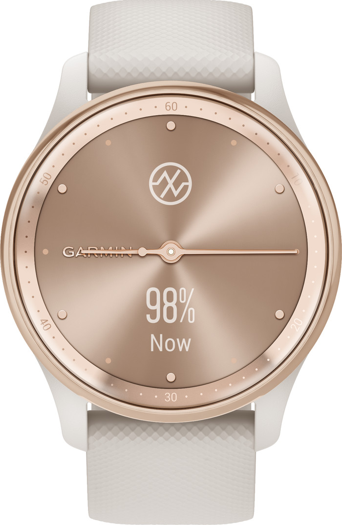 Garmin Vivomove Trend Or Rose/Blanc avant