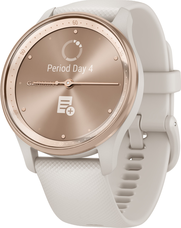 Garmin Vivomove Trend Or Rose/Blanc côté droit