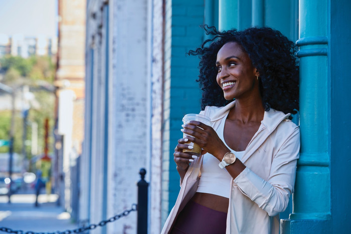 Garmin Vivomove Trend Or Rose/Blanc produit à l'usage