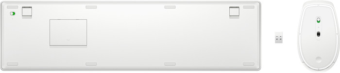 HP 650 Draadloos Toetsenbord en Muis set Wit Azerty onderkant