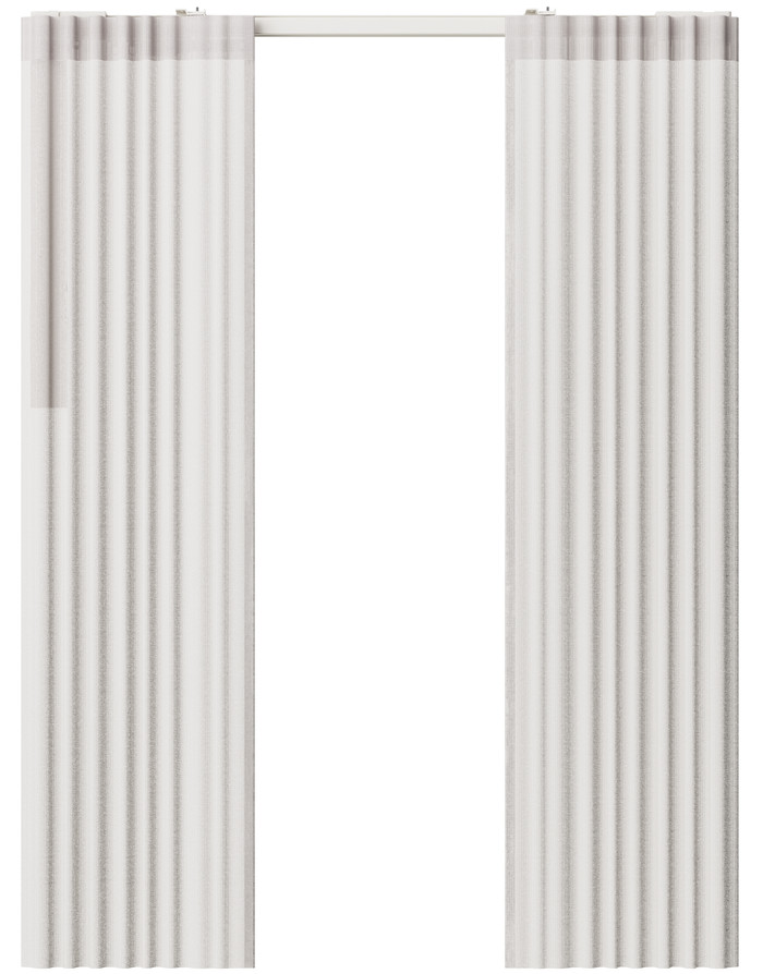 MotionBlinds Gordijnmotor en -rails (360 cm) product in gebruik