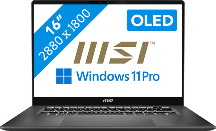 MSI Prestige 16 AI+ C3MG-049BE OLED Azerty Main Image