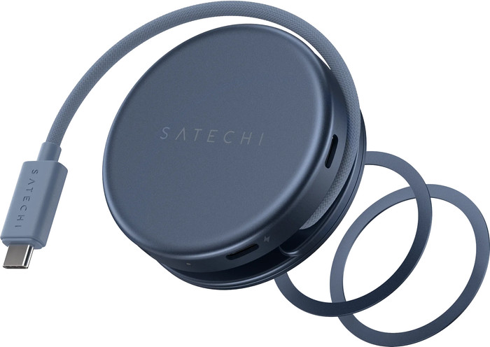 Satechi 5-in-1 OntheGo Multiport Indigo dessus