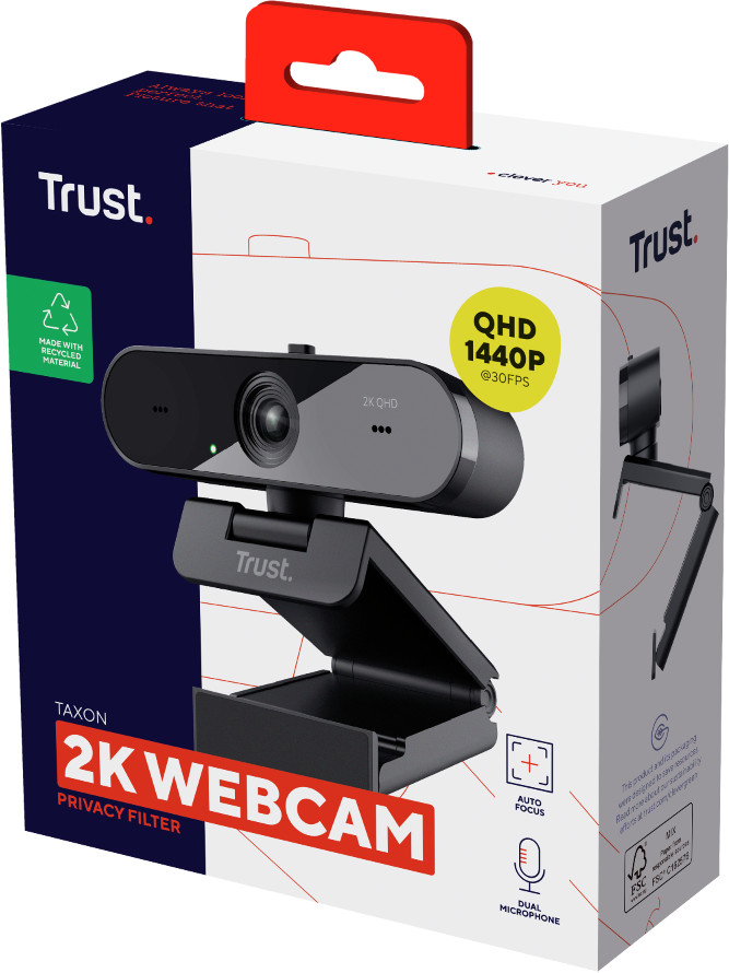 Trust Taxon 2K QHD Webcam emballage