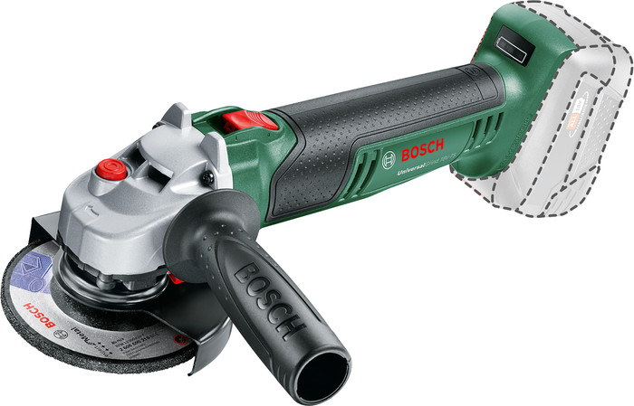 Bosch UniversalGrind 18V-75 (zonder accu) + Bosch Slijpschijf Metaal 125 mm 5 stuks detail