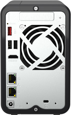 QNAP TS-264-8G + Seagate IronWolf 4TB back