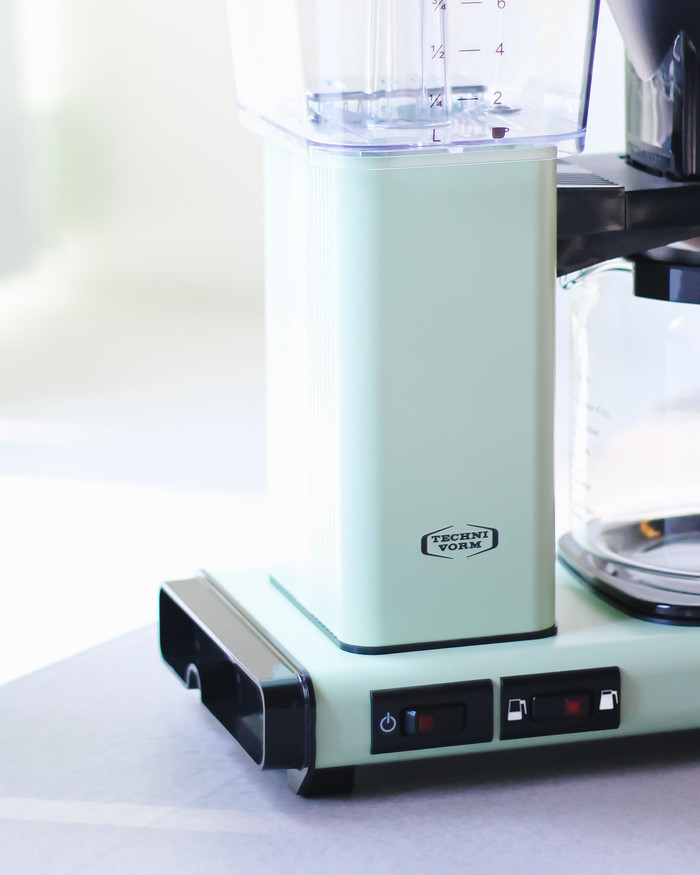 Moccamaster KBG Select Pastel groen product in gebruik
