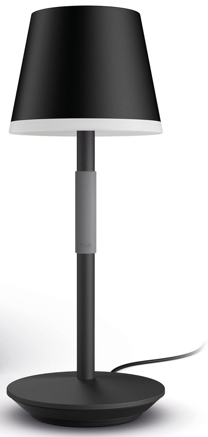 Philips Hue Go Table Lamp - White and Color - Black front