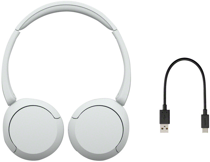 Sony WH-CH520 White + BlueBuilt Quick Charge Charger with USB-A Port 18W Black null