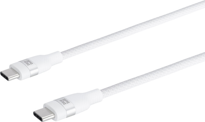 BlueBuilt USB-C Cable 240W 2m Nylon White left side