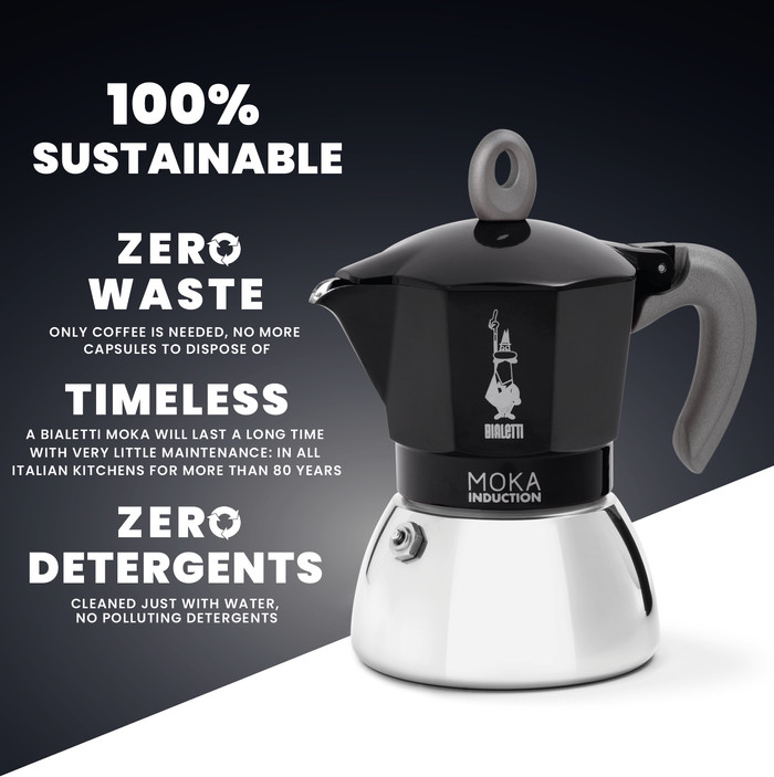 Bialetti New Moka Induction Black 6 Cups null