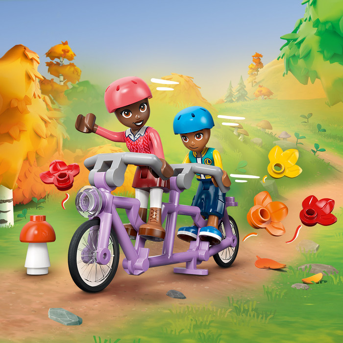 LEGO Friends Gezellige Boshut in de Herfst 42705 product in gebruik