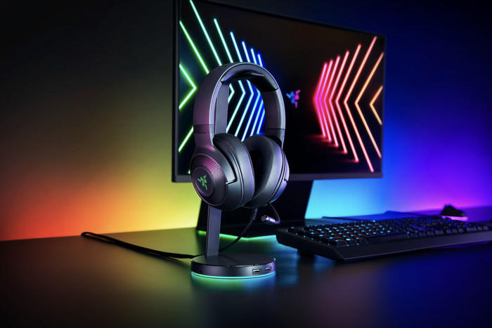 Razer Kraken V3 X USB Gaming Headset product in use