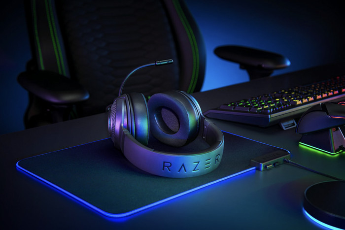 Razer Kraken V3 X USB Gaming Headset product in use