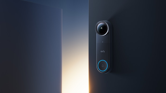 Anker eufy Doorbell S4 Wired + Mini Chime product in use