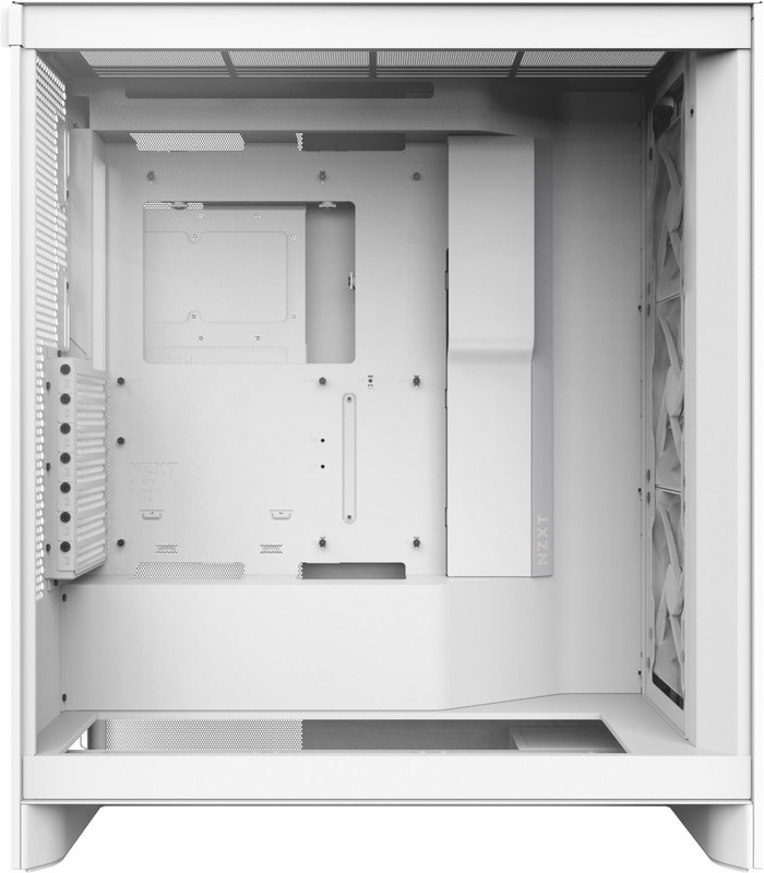 NZXT H7 Flow - Wit linkerkant